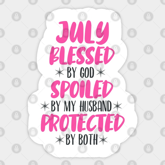 July Blessed Sticker by PHDesigner